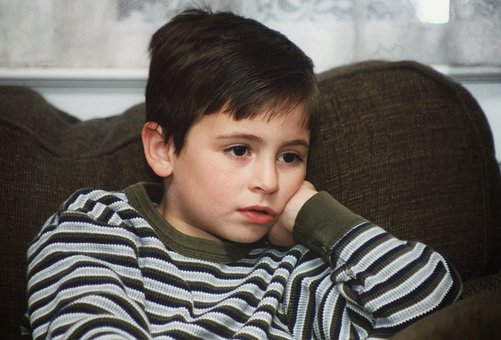 boy watching television