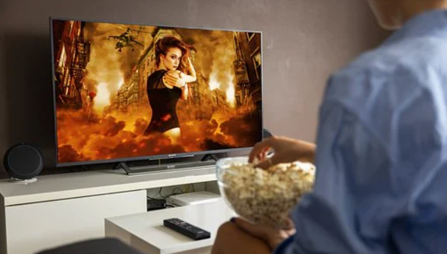 watching a movie